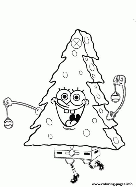 Print spongebob as christmas tree coloring page e1449388333549e728 coloring pages Spongebob Christmas, Christmas Tree Coloring, Grinch Coloring Pages, Spongebob Coloring, Merry Christmas Coloring Pages, Mom Coloring Pages, Tree Coloring, Spongebob Drawings, Christmas Coloring Sheets