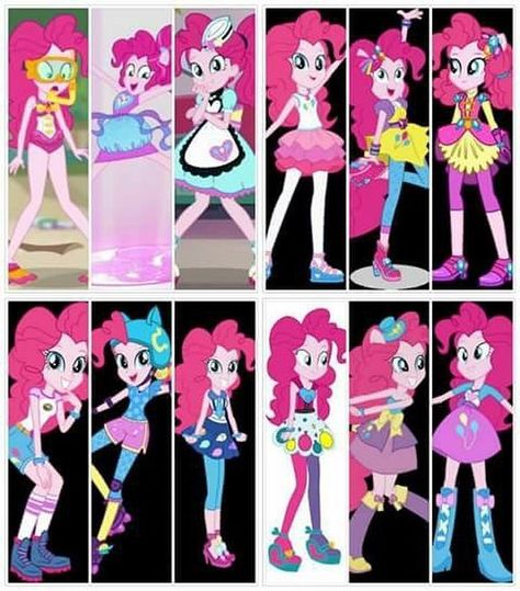 Which Outfit of Pinkie Pie do you like the most #pinkiepie #equestriagirls Mlp Costume, Pinkie Pie Cosplay, Outfits Cartoon, Pinkie Pie Human, Twilight Equestria Girl, Strawberry Shortcake Coloring Pages, Mlp Cosplay, Doctor Whooves, Friendship Games