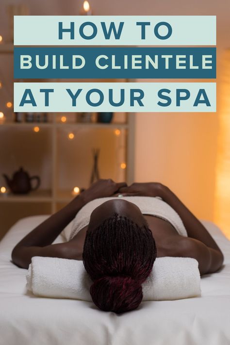 Tips for finding clients for your spa Spa Setup Ideas, Small Spa Ideas, Spa Set Up Ideas, Small Massage Room Ideas, Eyelash Room, Esthetics Business, Salon Goals, Hydrotherapy Spa, Spa Room Ideas