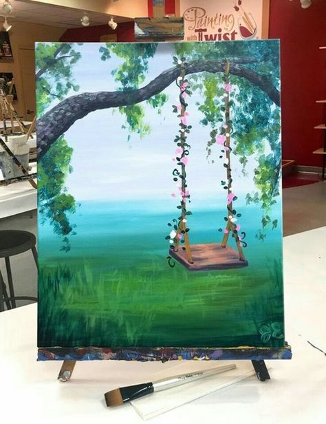 Easy Acrylic Painting Ideas, Kunst Inspo, Spongebob Painting, Empty Canvas, Easy Acrylic Painting, Acrylic Painting Ideas, Canvas Painting Ideas, Cute Canvas Paintings, Easy Canvas Painting