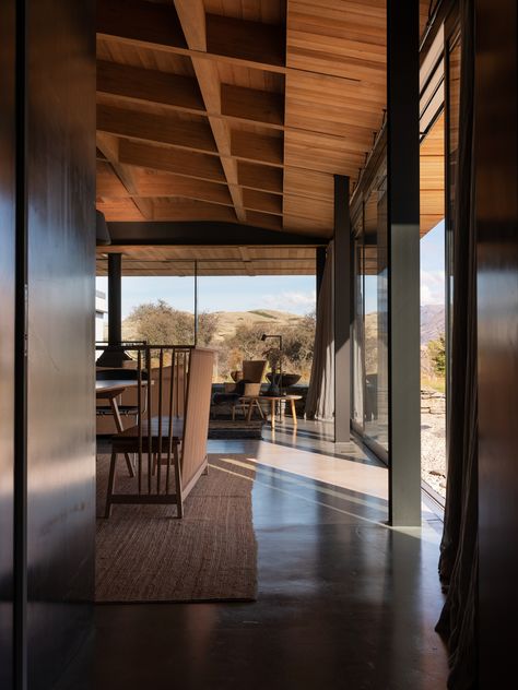 Matagouri by Fearon Hay Architects - Issue 12 Feature - The Local Project - The Local Project Wallpapers Travel, Denmark House, Walker House, New Zealand Architecture, Tropical Interiors, Luxury Cabins, Traveling Aesthetic, New Zealand Houses, Timber Structure