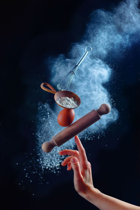 How to Create Magical Still Life Photos With DIY Flour Clouds Diy Flour, Logo Online Shop, Levitation Photography, Diy Clouds, Food Art Photography, Paper Cones, Food Photography Tips, Still Life Photos, Food Backgrounds