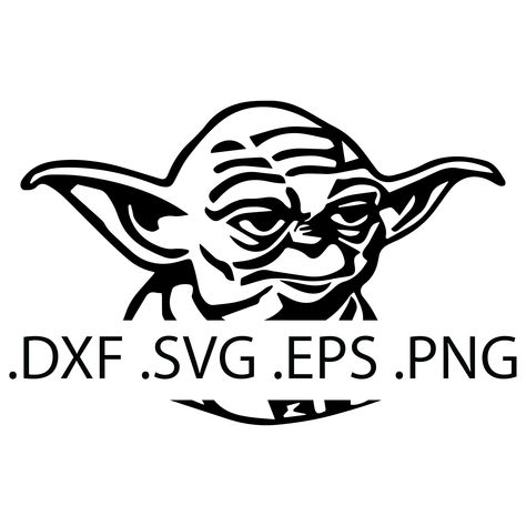 Excited to share the latest addition to my #etsy shop: Master Yoda Silhouette - Star Wars - Digital Download, Instant Download, svg, dxf, eps