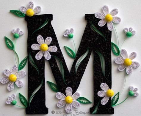 Letter K Font, Letter M Monogram, Quilling Design, File Decoration Ideas, Quilling Letters, The Letter M, M Monogram, Ship Artwork, Paper Quilling Designs