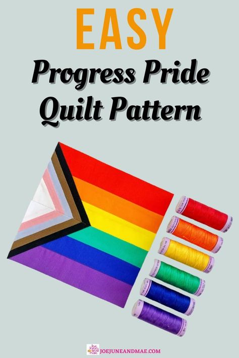 Learn how to make this Progress Pride quilt block pattern now! This is one of our best sellers quilt block pattern. So, hurry grab this now! Pride Quilt, Arts And Crafts Decor, Quilt Pattern Easy, Foundation Paper Piecing Patterns, Scrappy Quilt Patterns, Pattern Quilt, Rainbow Quilt, Baby Quilt Patterns, Beginner Quilt Patterns