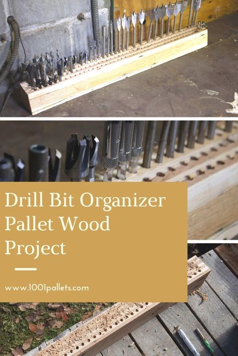 Today on pallet.tv we build a drill bit organizer using …    Read More »  #BitStorageTray, #BitTray, #Drill, #DrillBitOrganizer, #DrillBits, #Organizer, #PalletWood, #PalletWoodProjects, #Woodworking, #Workshop, #WorkshopOrganization, #WorkshopStorage #Workshopandtools Drill Bit Organizer, Drill Bit Storage, Bit Organizer, Pallet Tv, Bit Storage, Repurpose Pallets, Pallet Furniture Plans, Pallet Furniture Designs, Pallet Walls