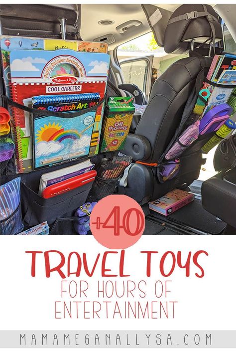 Toddler Road Trip Activities, Travel Toys For Kids, Car Trip Activities, Kid Road Trip Activities, Car Ride Activities, Road Trip Toys, Road Trip Entertainment, Disney Road Trip, Toddler Road Trip