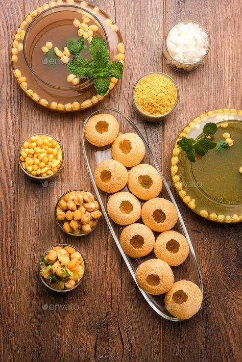 Bhel Puri Photography, Golgappa Photography, Pani Puri Photography, Panipuri Photography, Indian Street Food Photography, Indian Pani Puri, Puri Recipe Indian, Street Food Photography, Street Food Snacks