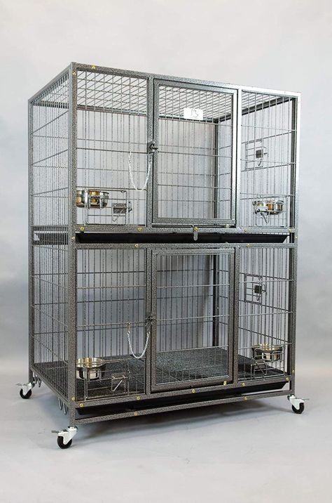 Cool Hamster Cages, Dog Kennel Designs, Heavy Duty Dog Crate, Pet Bird Cage, Cat Cage, Hamster Cages, Bird Cage Decor, Small Animal Cage, Cat Cages