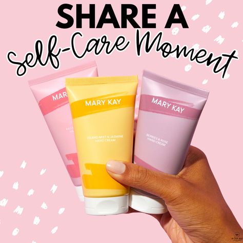 These hand creams are PERFECT for having a self-care moment on the go AND sharing one with friends! Their uplifting scents and portable size make them the perfect gift. Put a little spring into your day with each “spa moment”! Share your self-care moment with us! What's your favorite Mary Kay product to unwind with? #MaryKayWithCatharine #skincare #makeup https://www.marykay.ca/Catharinesshop Mary Kay Spring, May Kay, Rose Island, Mary Kay Consultant, Mary Kay Business, Hand Creams, Satin Hands, Pedicure Set, Spring Forward