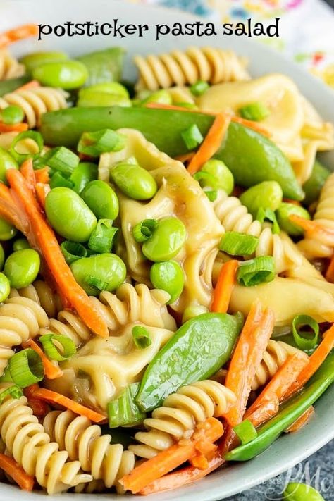 13 Pasta Salad Recipes Perfect for Summertime | Just A Pinch Toasted Sesame Dressing, Edamame Pasta, Edamame Recipes, Healthy Easy Recipes, Sesame Dressing, Cold Pasta, Salad Pasta, Healthy Vegetables, Healthy Easy