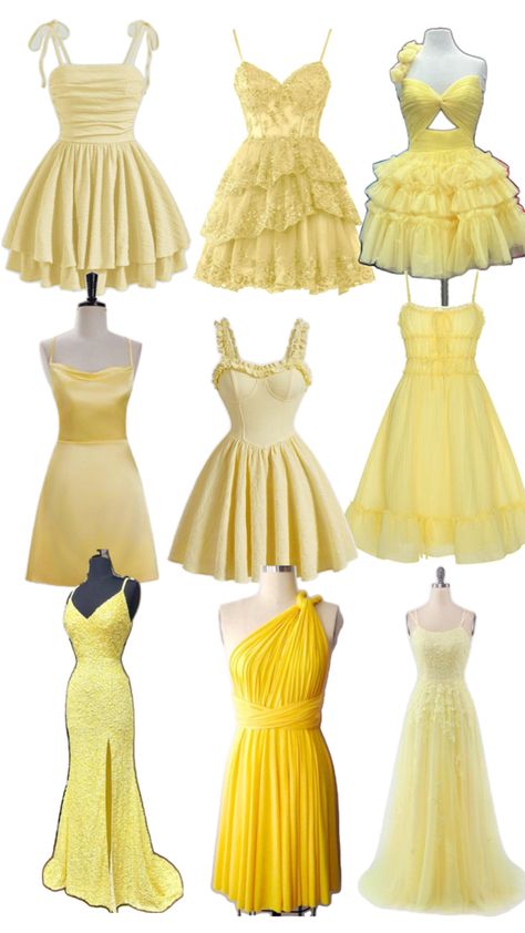 Prom dresses yellow