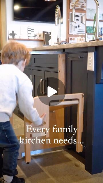 Art & Architecture on Instagram: "Every family kitchen needs a little hidden step ladder for those special helpers by @arcadiakitchenandbath.  #kitchendesign #kitchendecor #kitchendetails #kitchendesigns #kitchen #ladder #kitchenladder #interior #interiordesign #architecture #architecturedetail #architecturedesign #architects_need" Ladder In Kitchen, Ladder For Kitchen, Hidden Kitchen Storage, Kitchen Step Ladder, Kitchen Ladder, Stairs In Kitchen, Modern Cupboard, Modern Cupboard Design, Hidden Kitchen