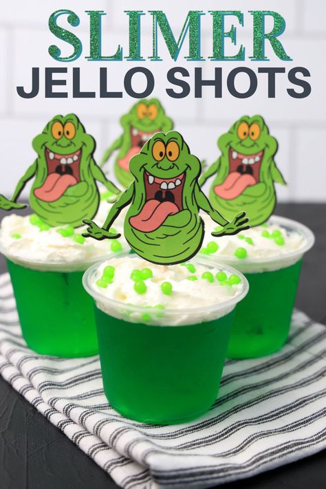 Ghost Busters Theme Food, Ghostbusters Recipes, Ghostbusters Theme Party, Ghostbusters Cocktail, Ghostbuster Party Food, Ghostbusters Desserts, Ghostbusters Food Ideas, Ghostbusters Birthday Party Food, Ghostbusters Treats