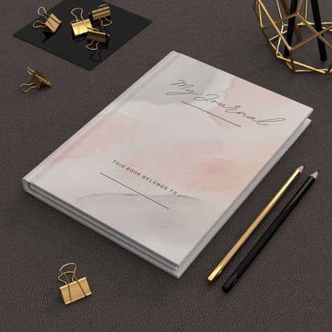 "Elevate your writing experience with our Stylish Matte Hardcover Journal. Perfect for journaling enthusiasts, this elegant notebook measures 5.75\" x 8\" and is equipped with 150 lined pages (75 sheets), offering ample space for your thoughts, notes, and reflections. The journal boasts a full wraparound print on the covers, lending it a distinctive and sophisticated look. Finished with a matte laminate coating, it exudes style and durability, ensuring your journal stays pristine over time. Than Journal Page Design, Elegant Journal, Elegant Notebook, Editable Birthday Cards, Cover Ideas, Journal Page, Planner Design, The Journal, Lined Page