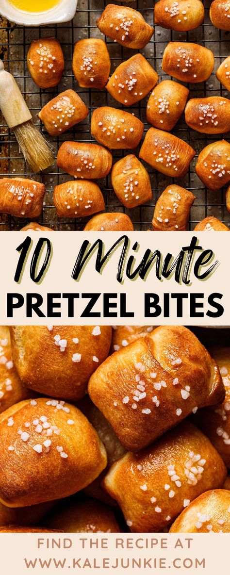 Healthy Pretzel Bites, Airfryer Pretzel Bites, Quick And Easy Pretzel Bites, Pretzel Maker Pretzel Bites, Air Fry Pretzel Bites, Snack Ideas Work, 10 Minute Baking Recipes, 2 Ingredient Pretzel Bites, Quick Easy Pretzel Recipe