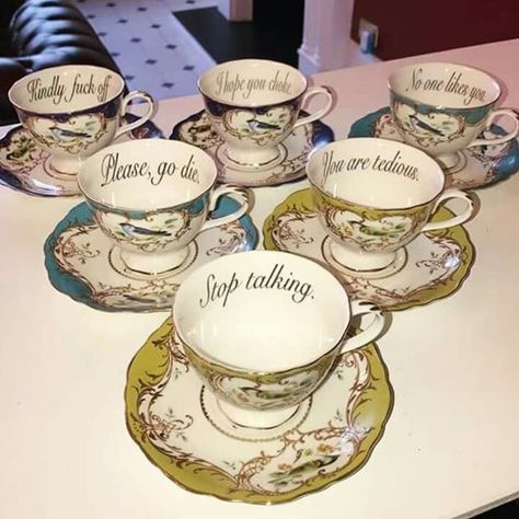 Miss Havisham's insult teacups