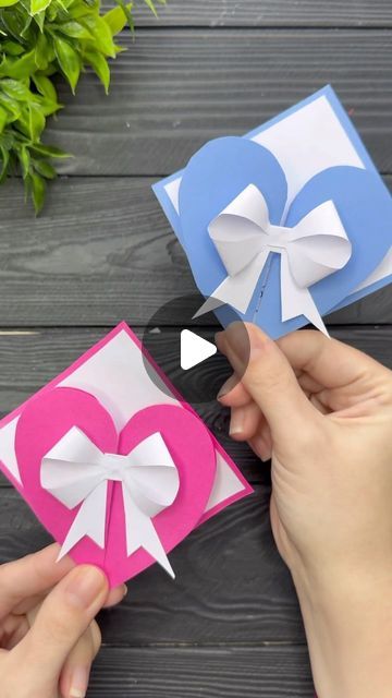 3d Diy Cards, Paper Pop Up Cards, Paper Heart Crafts For Kids, Origami Cards Diy Simple, Birthday Gift Cards Diy, 3d Heart Paper Craft, 3d Heart Craft, Origami Birthday Cards, How To Make A Popup Card