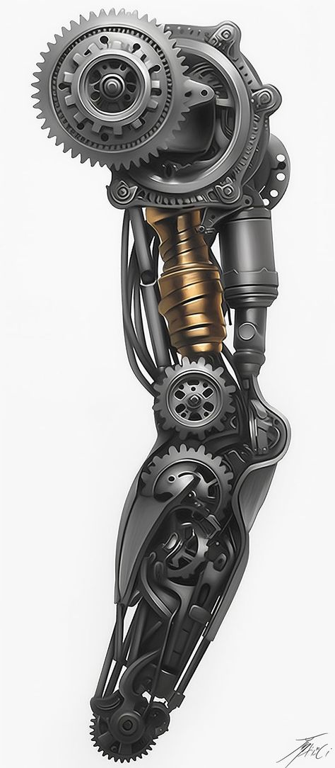 Gear Tattoo Design, Biomechanics Art, Bmw Tattoo, Biomechanical Tattoo Arm, Mechanical Sleeve Tattoo, Mechanical Arm Tattoo, Mechanical Tattoo, Biomech Tattoo, Biomechanical Tattoo Design