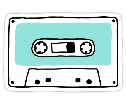 Retro tape cassette stickers. Doodle style. Music, analog audio. Hipster vintage Caset Tape Drawing, Cassette Doodle, Cassette Tape Art, Vintage Aesthetic Retro, Retro Silhouette, Cute Diary, Tape Cassette, Sticker Retro, Band Stickers