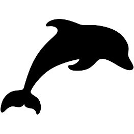 Dolphin Silhouette Silhouette Art Ideas Stencil, Animal Sillouttes Drawings, Under The Sea Silhouette Art, Ocean Animal Silhouette, Silhouette Of Animals, Sea Creature Silhouettes, Silowets Silhouettes, Sea Life Silhouette, Simple Silouhette