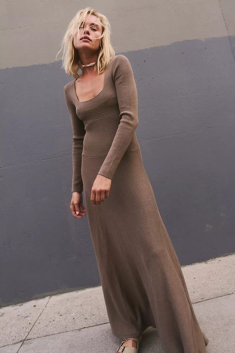 Knitted Winter Dress, Pleated Fashion, Fall Sweater Dress, Long Knitted Dress, Retro Streetwear, Sweater Maxi Dress, Long Sleeve Knit Dress, Ribbed Knit Dress, Maxi Knit Dress