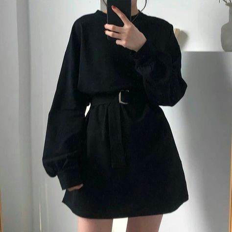 Prom Dress Two Piece, Korean Tops, Tokyo Street Fashion, Casual Shirt Women, Korean Fashion Dress, Women Long Sleeve Dress, Womens Long Sleeve Shirts, Grunge Style, Quinceanera Dresses