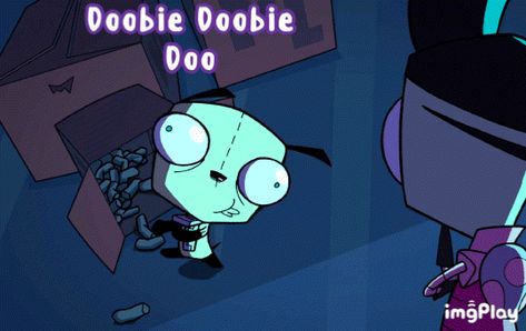 Gir Gif Banner, Invader Zim Banner, Invader Zim Enter The Florpus, Enter The Florpus, Gir From Invader Zim, Invader Zim Characters, Y2k Background, Scene Core, Rawr Xd