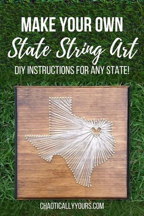 String Art Patterns Templates, String Art Patterns Free, Mason Jar String Art, Printable String Art Patterns, State String Art, Boho Crafts, State Crafts, String Art Templates, String Art Tutorials