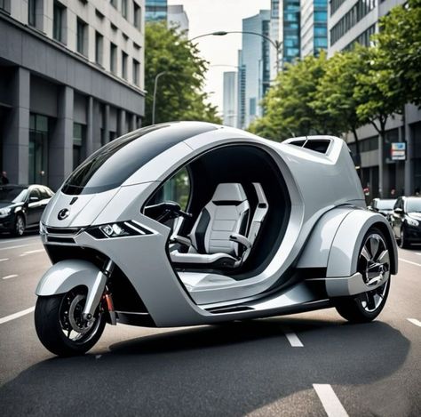 Trike Bicycle, Diy Go Kart, Best Electric Scooter, New Luxury Cars, Electric Trike, Futuristic Motorcycle, Concept Motorcycles, Cycle Car, Trike Motorcycle