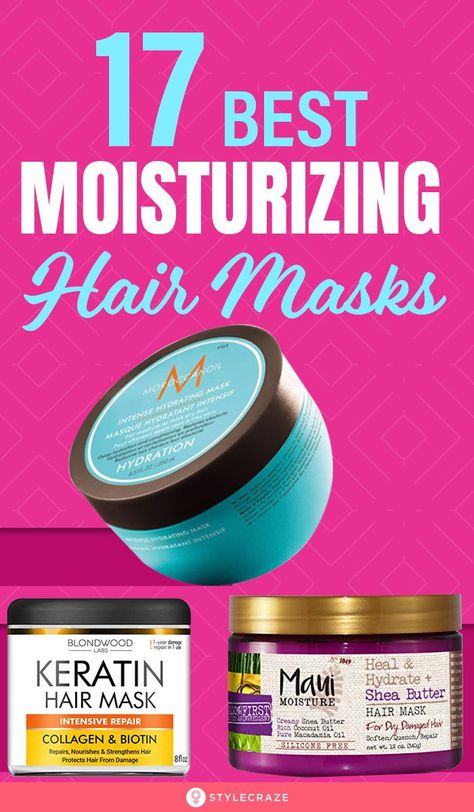 17 Best Moisturizing Hair Masks: While we all love styling our hair, constant styling can damage the tresses and lead to breakage. Factors like pollution and other harsh environmental stressors end up making your hair dull, dry, and lifeless. This is where moisturizing hair masks can help. #HairMask #Haircare #HaircareTips Sheamoisture Hair Mask, Best Cheap Hair Mask, Hair Masks For Natural Hair, Dry Hair Mask Deep Conditioning, Hair Mask For Color Treated Hair, Hair Masque For Damaged Hair, Best Hair Repair Mask, Best Hair Masks For Dry Hair, Best Hydrating Hair Mask