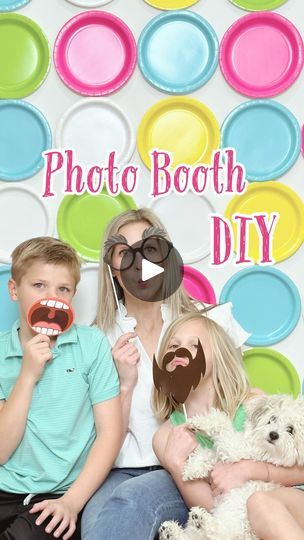 84K views · 4.4K reactions | Here’s how you can get your Photo Booth experience on a budget!  This was so easy, inexpensive and FUN!  You can do it for a birthday party, social gathering or just for fun.  Just pick your plate colors to match your theme!  Find everything I used in stories and highlights! #walmart #walmartpartner #iywyk #walmartfinds #diy #diyphotobooth #diyphotography #momhacks #funwithkids #kidfriendlyfun #hostess #partypeople #takeapicture | Sarah Eddlemon | Natasha Bedingfield · Unwritten Fun Backdrops For Photos, Diy Photo Booth Birthday, Photo Backdrop Birthday, Birthday Photo Booth, Diy Photo Booth Props, Natasha Bedingfield, Diy Photo Backdrop, Photo Arts, Birthday Photo Booths