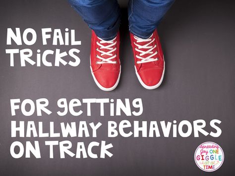 Tips, tricks, and ideas for getting hallway behaviors on track. Hallway Behavior, Classroom Discipline, Effective Classroom Management, Classroom Management Tips, Classroom Management Strategies, School Climate, Student Behavior, Classroom Behavior, Classroom Language