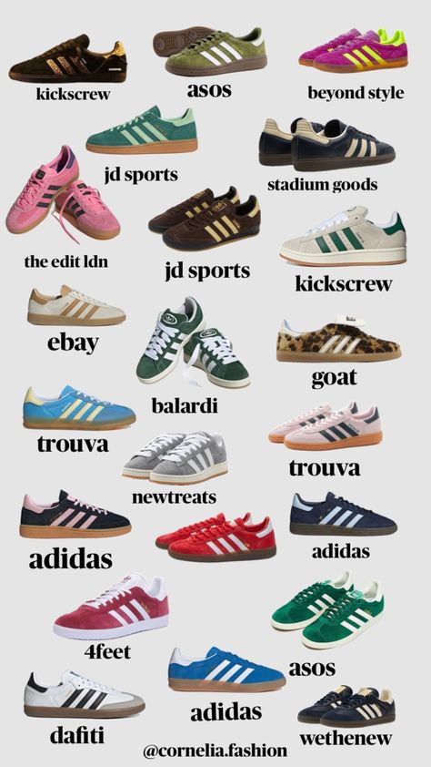 @corneliafashion Shoe Inspo Sneakers, Adidas Wallpapers, Basic Shoes, High Heel Sneakers, Baggy Clothes, Trendy Outfits For Teens, Cute Nike Shoes, Girly Shoes, Cute Nikes