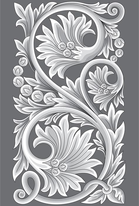 Carved Ornaments, Leather Tooling Patterns, Ornament Drawing, Tooling Patterns, Wood Carving Designs, Border Embroidery Designs, Leather Carving, Foil Art, Carving Designs