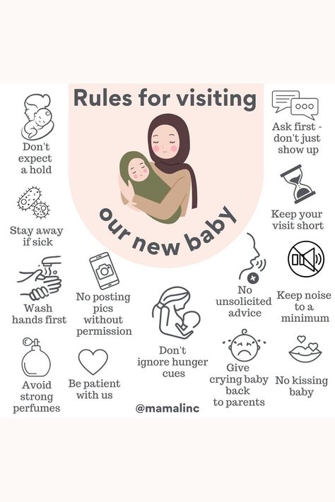 New Mom Visiting Rules, New Mom Rules, Rules When Visiting New Baby, Rules After Baby Is Born, Baby Rules For Family, Visiting Newborn Rules At Home, Postpartum Visiting Rules, 5-5-5 Rule Postpartum, 555 Postpartum Rule