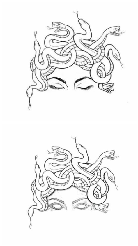 Medusa Eyes Tattoo Stencil, Medusa Tattoo Half Face, Medusa Tattoo Outline Easy, Medusa Silhouette Tattoo, Basic Medusa Tattoo, Medusa Line Work Tattoo, Medusa Line Drawing, Medusa Tattoo Design Minimalist, Subtle Madussa Tattoo