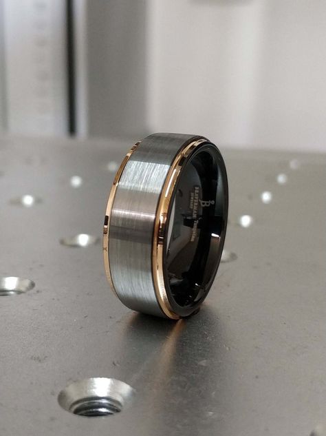 Gunmetal Black Tungsten Wedding Band Rose Gold Edges Info: * 8mm Brushed Natural Tungsten Top, Rose Gold Plated Stepped Edges, Black Plated Inner Part * Brushed Finish Top #Rose #Gold #Tungsten #Ring #Gunmetal #Tungsten #Wedding #Band #Rose #Gold #Tungsten #Band #Rose #Gold #Black #Ring #Gunmetal #Tungsten #Gunmetal #Ring #Rose #Gold #Black #Men's #Ring #Tungsten #Women's #Ring #Men's #Ring #Tungsten #Carbide #Band #Black #Wedding #Band #Rose #Gold #Tungsten #Tungsten #Ring Rose Gold Mens Wedding Band, Gold Tungsten Wedding Bands, Rose Gold Tungsten Ring, Black Tungsten Wedding Band, Rose Gold Wedding Band, Wedding Bands For Him, Rose Gold Tungsten, Mens Gold Wedding Band, Mens Wedding Bands Tungsten