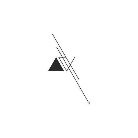 TattooTriangleLinesDrawing • Tattoo Lotus, Tatuagem Masculina Pequena, Triangle Tattoos, Tattoo For Son, Minimal Tattoo, Line Tattoos, Geometric Lines, Mini Tattoos, Minimalist Tattoo