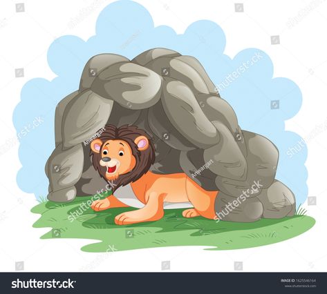 Lion Sitting, Find Illustration, Lion And The Mouse, Lions Den, Lion Vector, Cow Drawing, Books Art, Car Illustration, School Books