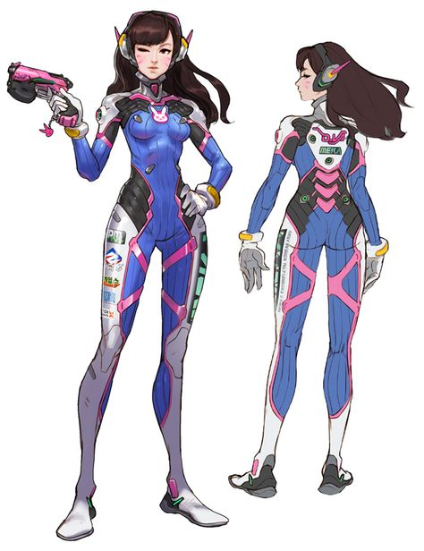 D.va Overwatch, Overwatch Fan Art, Male Character, 5 Anime, Hero Costumes, 영감을 주는 캐릭터, Female Character Design, Character Design References, 그림 그리기