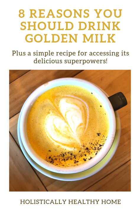 8 reasons you should drink golden milk + a simple recipe to get all the health benefits Tumeric Latte Recipe, Golden Milk Latte Recipe, Golden Milk Benefits, Turmeric Golden Milk, Homemade Nut Milk, Golden Milk Latte, Milk Benefits, Gold Milk, Turmeric Recipes