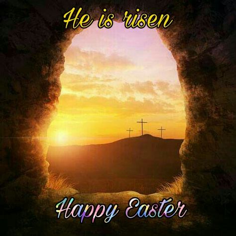 He is risen Happy Easter It Is Finished Jesus, Easter Devotions, Good Friday Quotes, Resurrection Day, Resurrection Sunday, Easter Quotes, It Is Finished, Life Motto, Its Friday Quotes