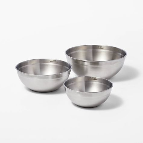 Apartment Kitchen Essentials, Target Wedding Registry, Apartment Necessities, Target Kitchen, Baking Bowl, Best Starters, Mixing Bowl Set, Future Kitchen, Stainless Steel Bowls