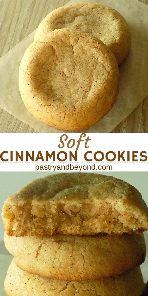 Easy Fast Desserts Simple, Fast Cookies, Cinnamon Cookies Recipes, Soft Cookie Recipe, Cinnamon Cookies, Cookies Pastry, Cinnamon Recipes, Christmas Cookies Easy, Soft Cookie