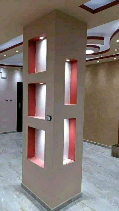 Column Design Modern, Pillar Design Interior, Indoor Columns, Column Design Ideas, Column Decoration Ideas, Column Decor, Columns Interior, Column Ideas, Modern Column