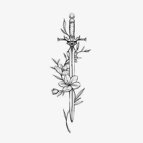 Matching Dagger Tattoos, Glass Butterfly Tattoo, Dagger With Flowers Tattoo, Dagger Butterfly Tattoo, Cute Dagger Tattoo, Dagger Painting, Small Dagger Tattoo, Butterfly Dagger Tattoo, Dagger Tattoo Design