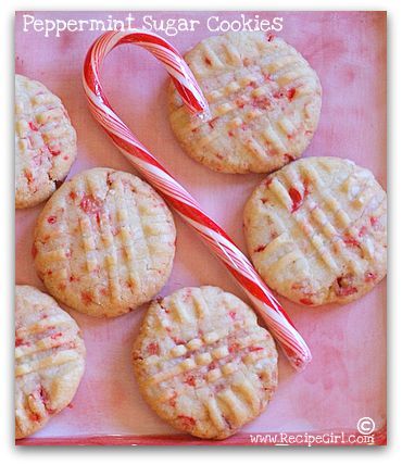 Peppermint Sugar Cookies, Diy Easy Recipes, Cooking Contest, Peppermint Sugar, Christmas Cookie Exchange, Peppermint Cookies, Cookie Time, Candy Cane Christmas, Köstliche Desserts