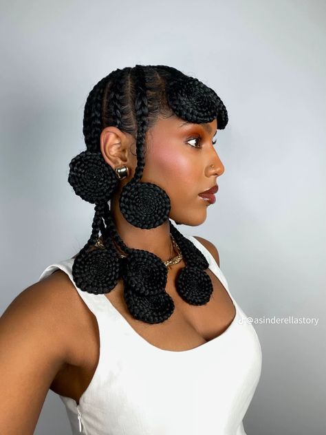 Afrocentric Hairstyles Protective Styles, Koroba Braids Hairstyles, Artistic Hairstyles, Big Cornrows, African Bedroom, Afrocentric Hairstyles, Exotic Hairstyles, Dreadlock Hair, Girl Braided Hairstyles