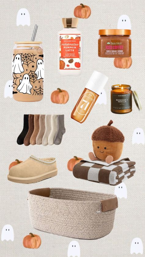 Boo Basket #fallaesthetic #fallgirlaesthetic #boobasket Boo Basket Ideas For Best Friend, Fall Basket Ideas, Fall Gift Baskets, Making A Gift Basket, Boo Baskets, Halloween Gift Baskets, Best Gift Baskets, Nursing School Gifts, Holiday Baskets